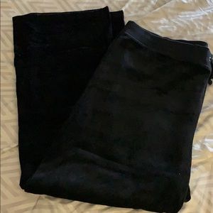 Juicy Couture Black Velour Pants